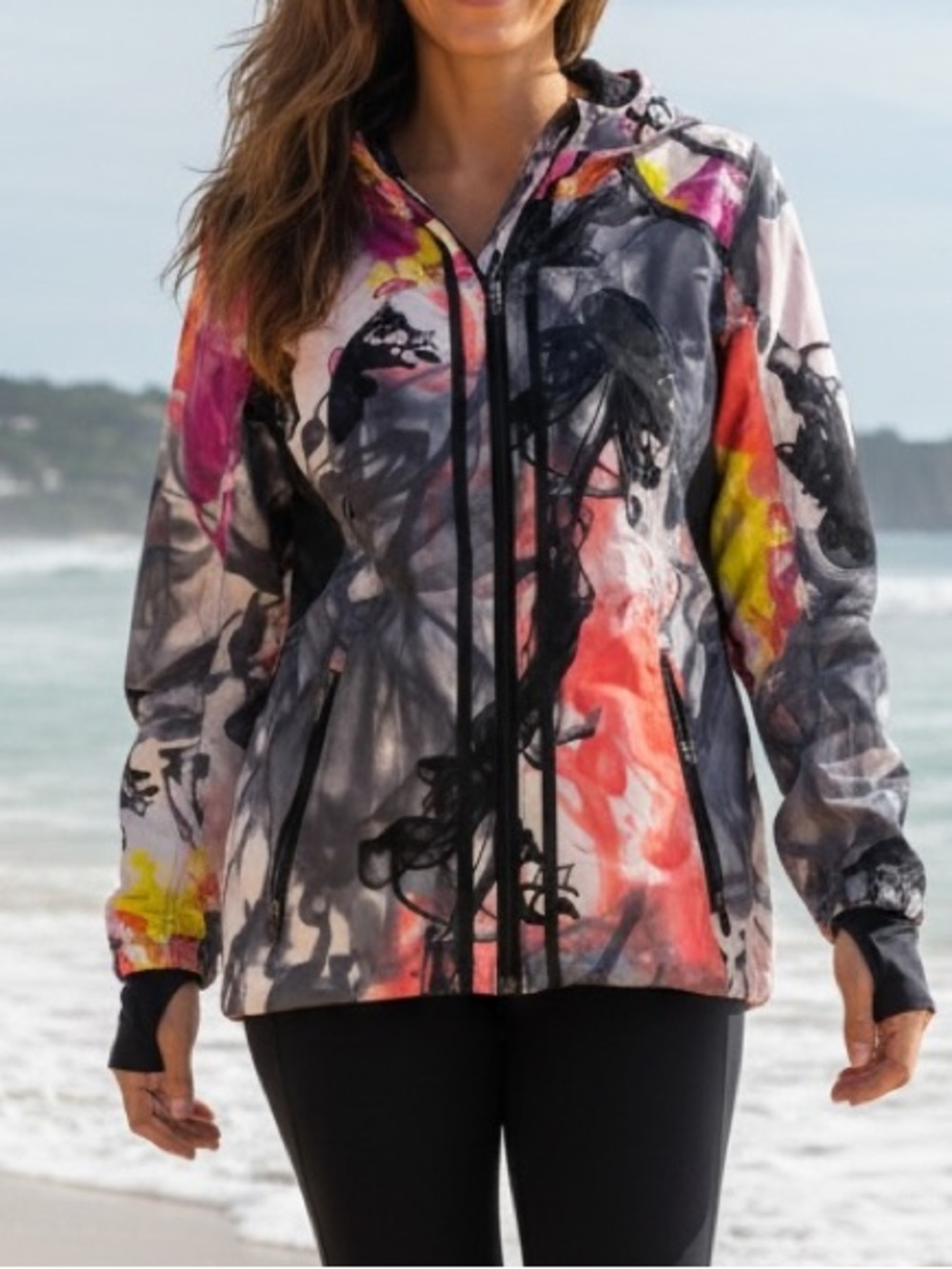 Lululemon Down time jacket in unicorn tears. Womens 6. Rare. See hole!!